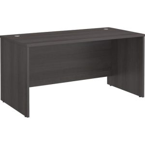 Bush Business Furniture  Desk Shell,2 Gromments,59.45"x29.37"x29.84",Storm Gray
