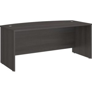 Bush Business Furniture  Desk Shell,Bowfront,71.02"x35.43"x29.84",Storm Gray