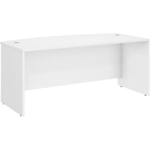 Bush Business Furniture  Desk Shell,Bowfront,71.02"x35.43"x29.84",White
