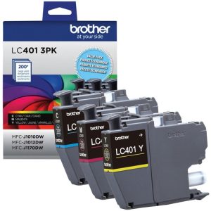 Brother  Ink Cartridge,MFC-J1010DW,200 Pg Yld Each,3/PK,CY/MA/YW