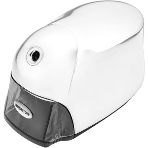 Bostitch (Stanley Bostitch)  Pencil Sharpener, Electric, Tip Saver, 4"x7-1/2"x5", Chrome