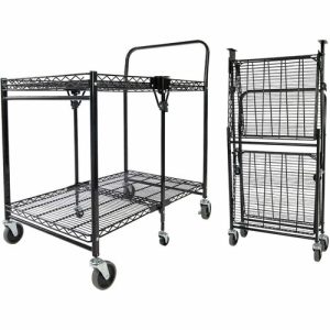 Bostitch (Stanley Bostitch)  Cart,Foldable,Mobile,500 lb Cap,Large,23-1/2"x37-1/2"x39",BK