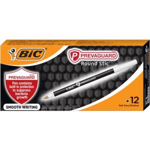 Bic  Pen, Antibacterial, Ballpoint, Black