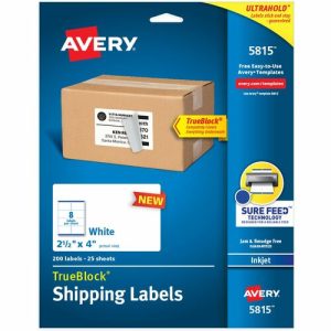 Avery  Labels,Inkjet,Shipping,Permanent,2-1/2"x4",200/PK,WE