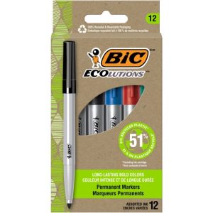 Bic Markers,ReVolution,Permanent,Fine,AST