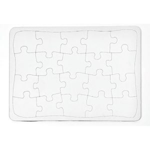 Ashley Productions, Inc.  Puzzle,Blank,w/Tray,Heavy-duty Chipboard,14"x10",White
