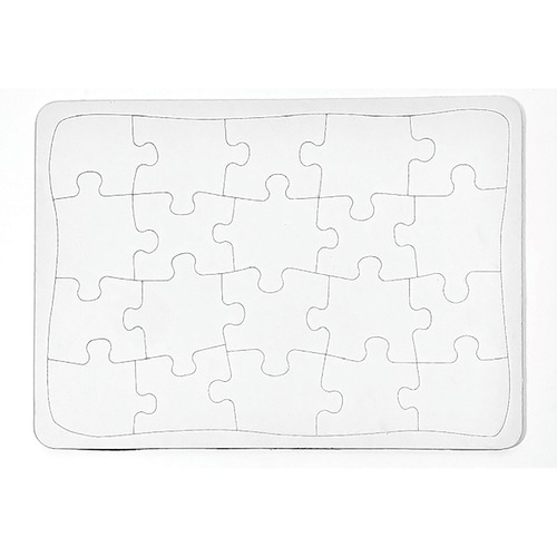Ashley Productions, Inc. Puzzle,Blank,w/Tray,Heavy-duty Chipboard,14"x10",White