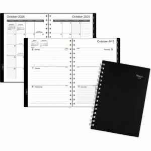 AT-A-GLANCE  Planner,Wkly/Mthly,15Mths,Oct-Dec,5-1/2"x8-1/2"Page,BK