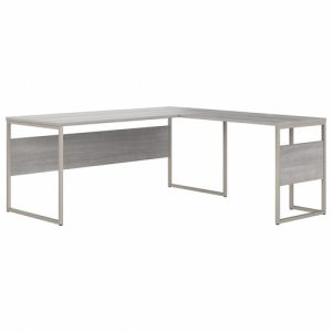 Bush Business Furniture  Desk,L-Shaped,w/Mod Panel,71"x71.34"x29.9",Platinum Gray