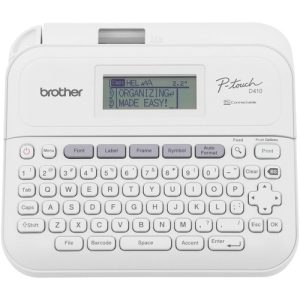 Brother  Label Maker,w/Case,20mm/sec,3/4"Labels,7.4"x3.9"12.3",WE