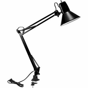 Bostitch (Stanley Bostitch)  Lamp,f/Desk,w/Clamp,Swing Arm,9 Watt,BK