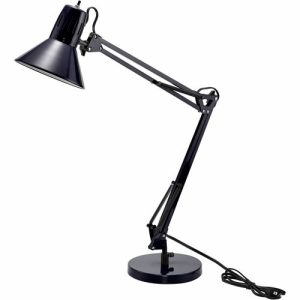 Bostitch (Stanley Bostitch)  Lamp,f/Desk,Swing Arm,Flat Base,BK