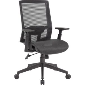 Boss Office Products  Chair,w/Tilt Technology,Adjustable Mesh,27"x27"x40.5",BK