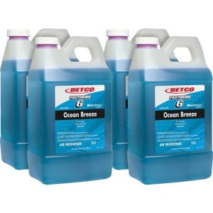 Betco Corporation  Deodorizer,Conc,Fast Draw,Ocean Breeze,2L,4/CT,Turquoise