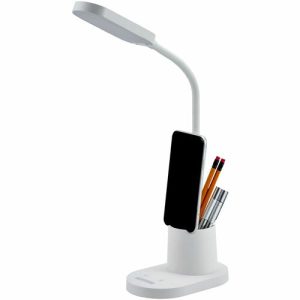 Bostitch (Stanley Bostitch)  Lamp,f/Desk,w/StorageCup/PhoneHolder,USB Port,LED,WE