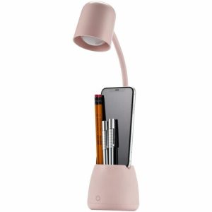 Bostitch (Stanley Bostitch)  Lamp,f/Desk,w/Pencil Cup,LED,Adjustable Head,Dimmable,PK