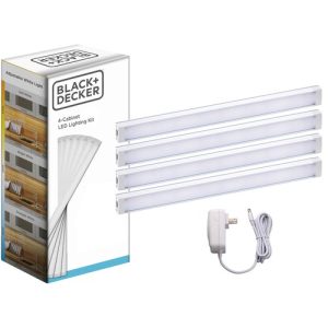 Bostitch (Stanley Bostitch)  Under Cabinet Lighting Kit,4 Bars,WhiteLight,9"L,SR