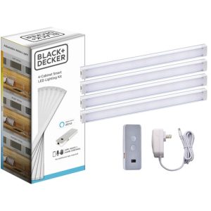 Bostitch (Stanley Bostitch)  Under Cabinet Lighting Kit,Alexa Compatible,4 Bars,9"L,SR