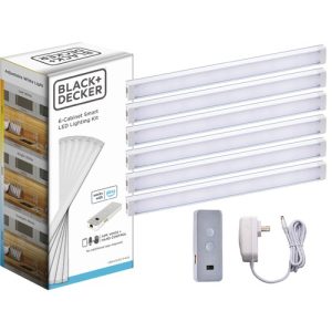 Bostitch (Stanley Bostitch)  Under Cabinet Lighting Kit,Alexa Compatible,6 Bars,9"L,SR