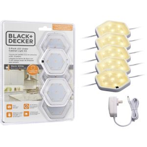 Bostitch (Stanley Bostitch)  Under Cabinet Light Kit,5 Lights,Dimmable,Warm White,WE
