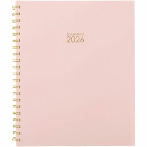 AT-A-GLANCE Planner,Wkly/Mthly,13 Mths,July-July,8-1/2"x11",Pink