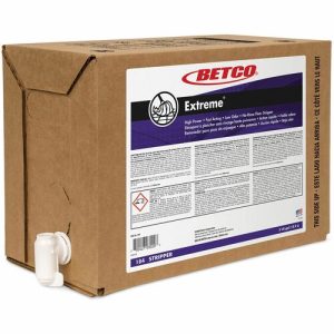 Betco Corporation  Floor Stripper, Conc, Lemon Scent, 5 Gal Bag in Box, Green