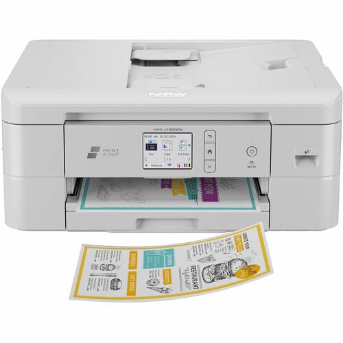 Brother Printer,w/PaperCutter,Cpy/Scn/Fax,15-7/10"x13-1/2"x6-4/5",WE