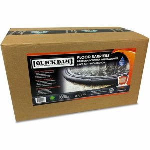 Absorbent Specialty Products Flood Barriers,8 Gallon/64 lb Cap,10'Lx3.5"H,8/CT,Black