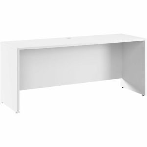 Bush Business Furniture  Credenza Desk,71"x23.35"x29.8",Pure White