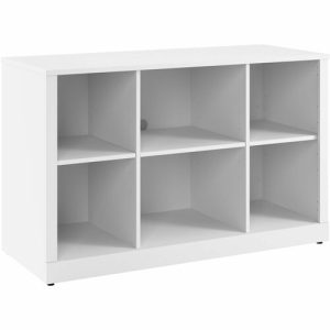 Bush Business Furniture Bookcase,6 Cubbies,47.48"x19.37"x29.82",Pure WE