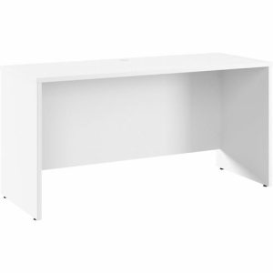 Bush Business Furniture  Credenza Desk,59.45"x23.35"x29.8",Pure White