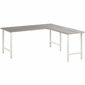 Bush Business Furniture  Computer Desk,L-Shaped,71"x71.33"x29.37"x30",Platinum GY