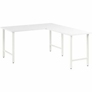 Bush Business Furniture  Computer Desk,L-Shaped,71.33"x59.44"x29.37"x30",Pure White