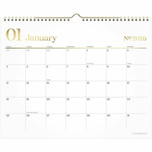 AT-A-GLANCE Wall Calendar,WkStyle,Mthly,12Mths,Jan-Dec,15"x12",WE/GD