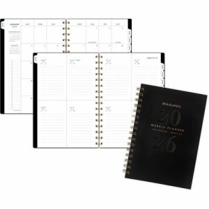 AT-A-GLANCE  Planner, Weekly/Monthly,12Mths,Jan-Dec,5-1/2"x8-1/2",PgSz,BK