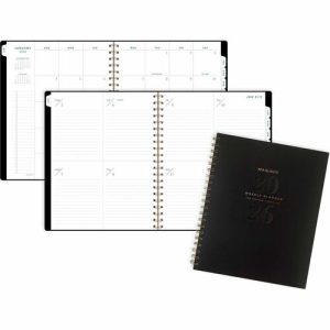 AT-A-GLANCE  Planner, Weekly/Monthly,12Mths,Jan-Dec,8-1/2"x11"PgSz,BK