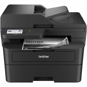 Brother  Printer,Copy/Scan/Fax,Monochrme,Wirelss,16.1"x16.6"x12.5",BK