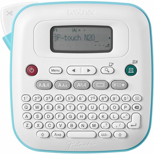 Brother Label Maker,w/Keyboard,16-Char. Display,5.9"x5.9"x2.8",WE/BE