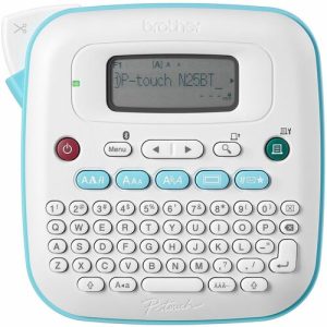 Brother  Label Maker,w/Bluetooth,16-Char. Disp.,5.9"x5.9"x2.8",WE/BE