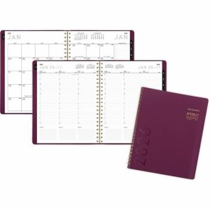 AT-A-GLANCE  Planner,Wkly/Mthly,12 Mths,Jan-Dec,8-1/4"x11",Crushed Cherry