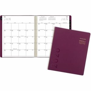AT-A-GLANCE  Planner,Mthly,12 Mths,Jan-Dec,9"x11"Pg Size,Crushed Cherry