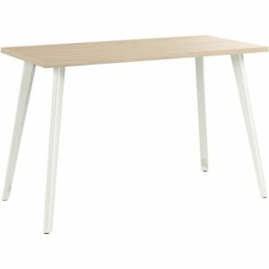 Bush Business Furniture  Desk,Metal Legs,1" Thick Top,48"x23"x30",Natural Elm