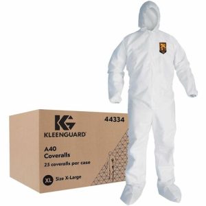 Ansell Healthcare Products  Coveralls,ZipperFront,ElasticAnkles/Wrists/Boots,2X,25/CT,WE