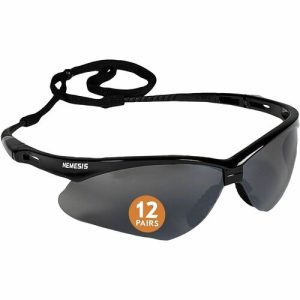 Ansell Healthcare Products  Glasses,Safety,UV Protection,No-Slip,12/BX, BK Frame/SKE/MR