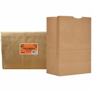 Ajm Packaging Corporation  Grocery Sacks, No. 75 Paper, 1/6 BBL, 400/CT, Kraft