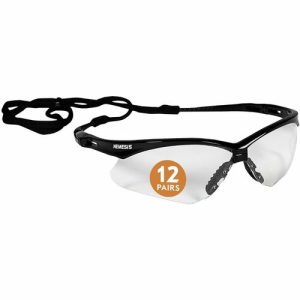 Ansell Healthcare Products  Glasses,Safety,UV Protection,No-Slip, Anti-Fog, 12/BX,BK/CL