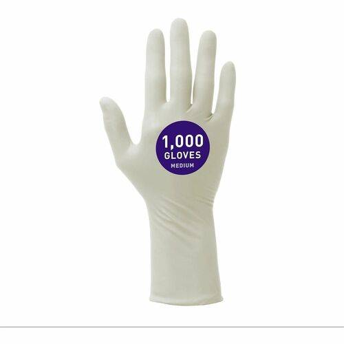 Ansell Healthcare Products Gloves,Nitrile,Textured Tips,M,6.3mil,12"L,100/Bag,10/CT,WE