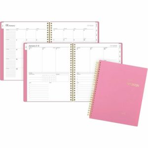 AT-A-GLANCE Planner,Wkly/Mthly,12Mths,Jan-Dec,7"x8-3/4"Pg,Pink