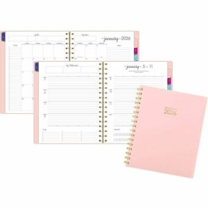 AT-A-GLANCE Planner,Wkly/Mthly,13 Mths,Jan-Jan,7"x8-3/4" Pg Size,Pink
