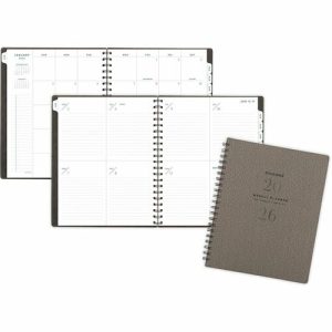 AT-A-GLANCE  Planner,Signature,Wkly/Mthly,12Mth,Jan-Dec,8-1/2"x11",Gray